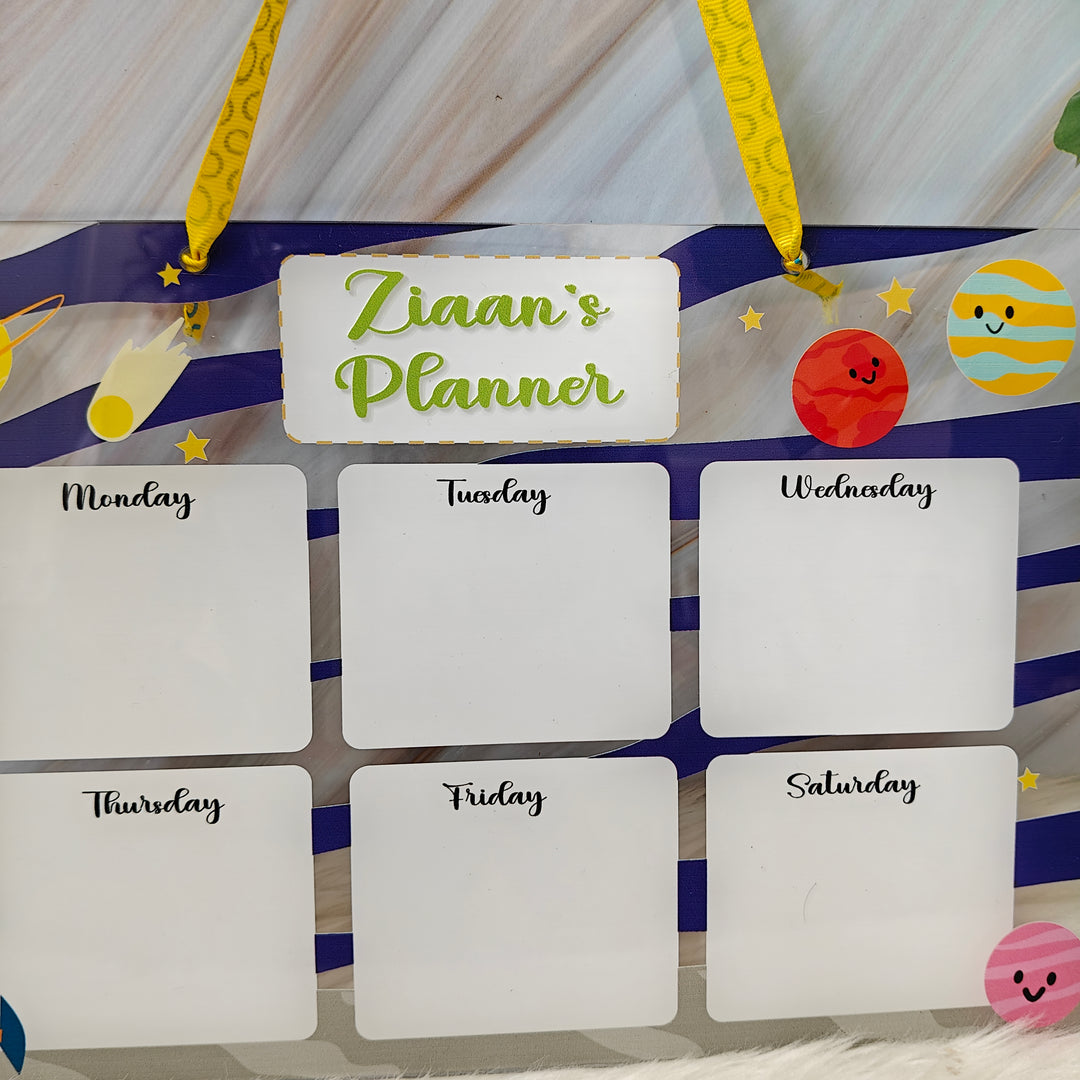 Acrylic planner - Cosmic Cheers