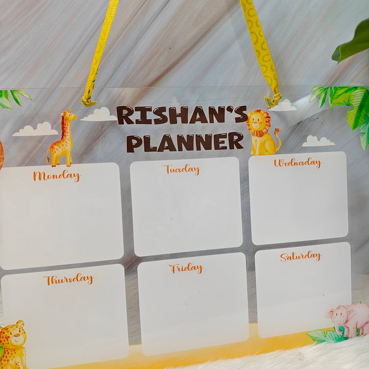 Acrylic planner - Jungle Joy