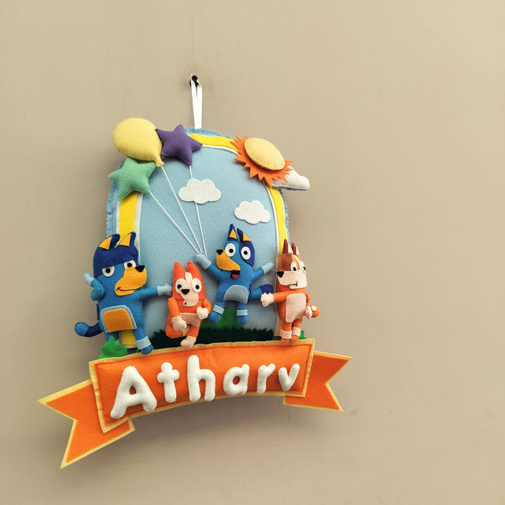Bluey World Name Plate