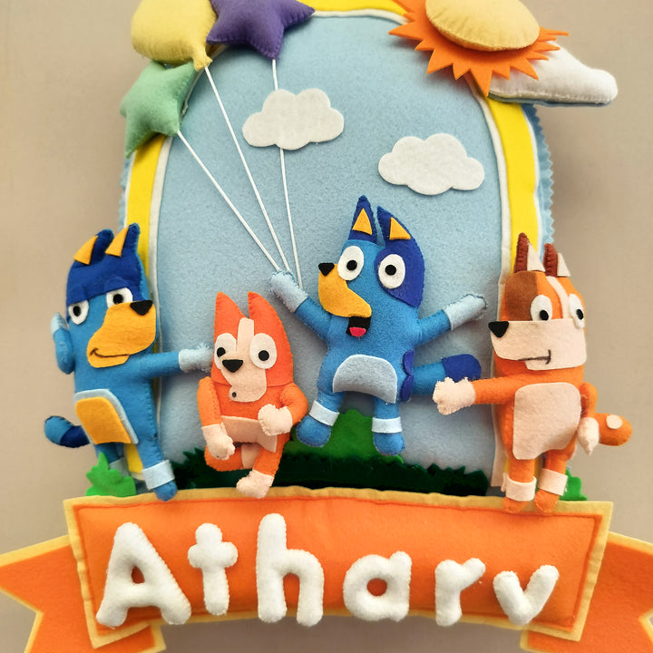 Bluey World Name Plate
