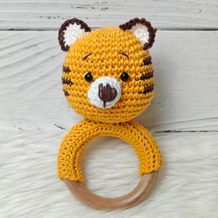 Crochet Rattle - Tiger