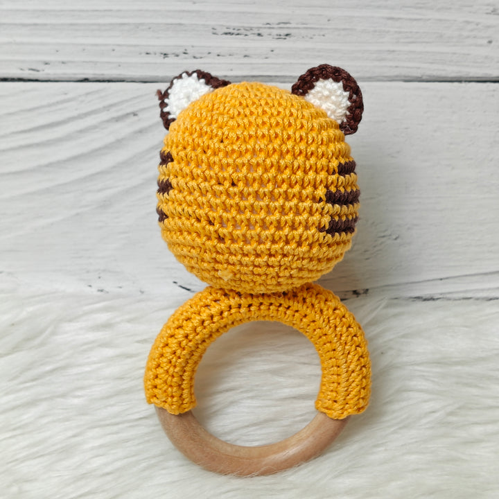 Crochet Rattle - Tiger