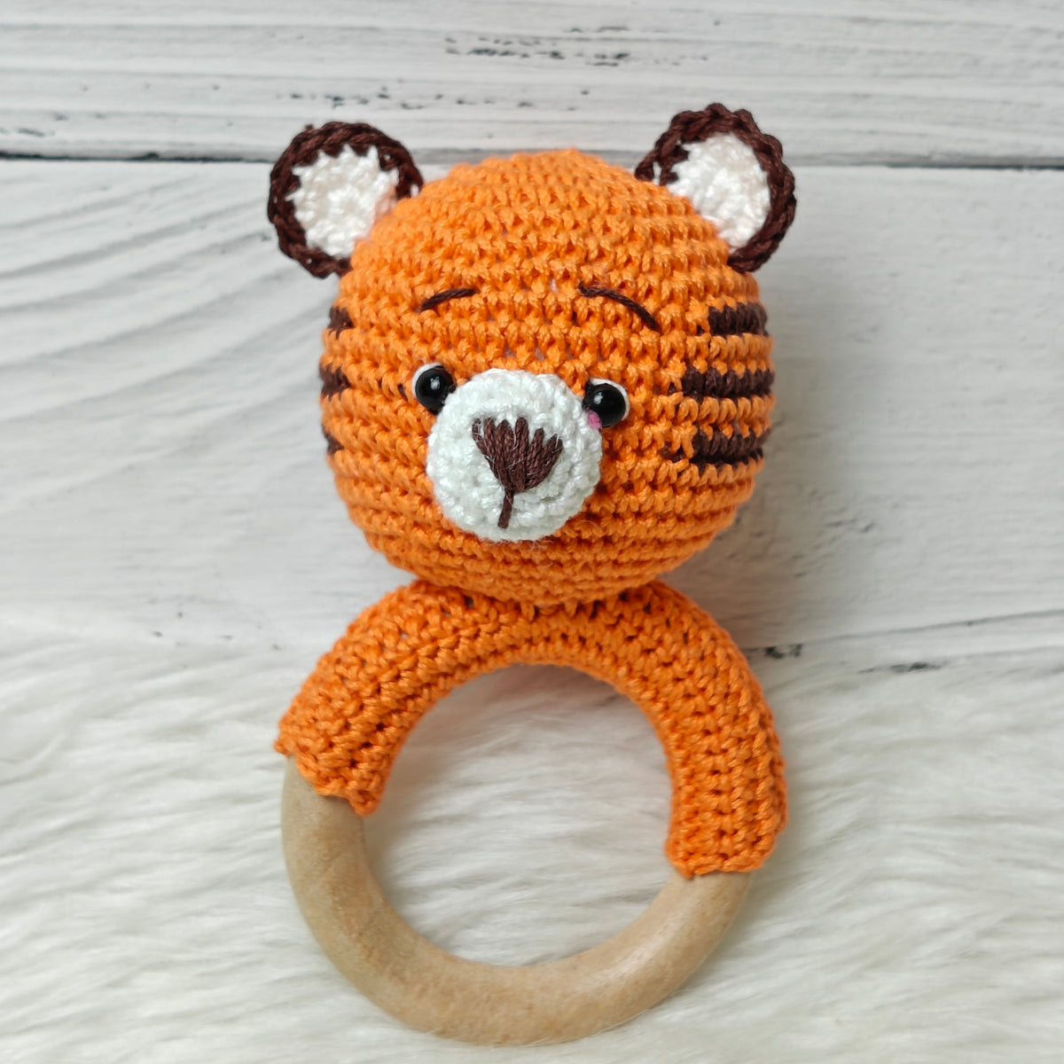 Crochet Rattle - Tiggeroo