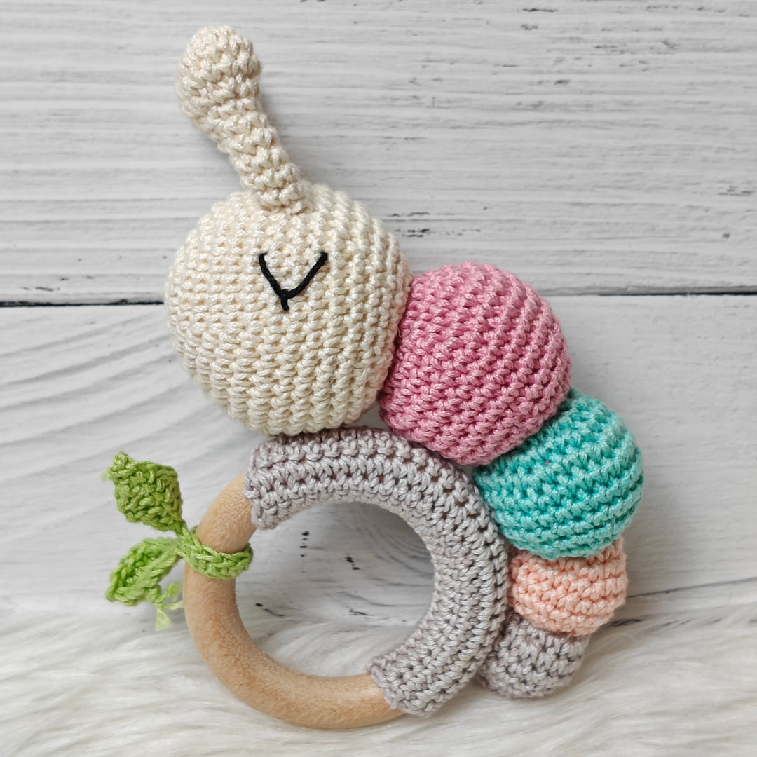 Crochet Rattle - CuddleCrawl – Pebble