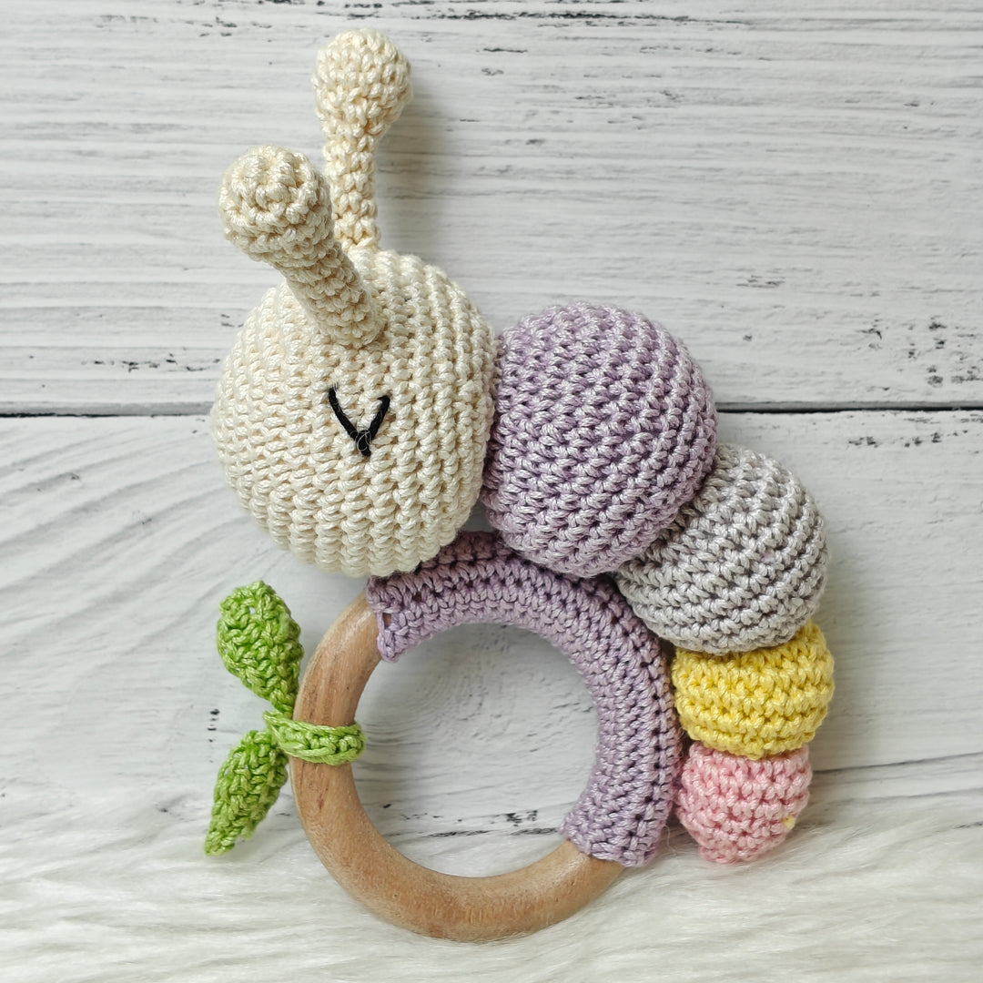 Crochet Rattle - CuddleCrawl – Lilac