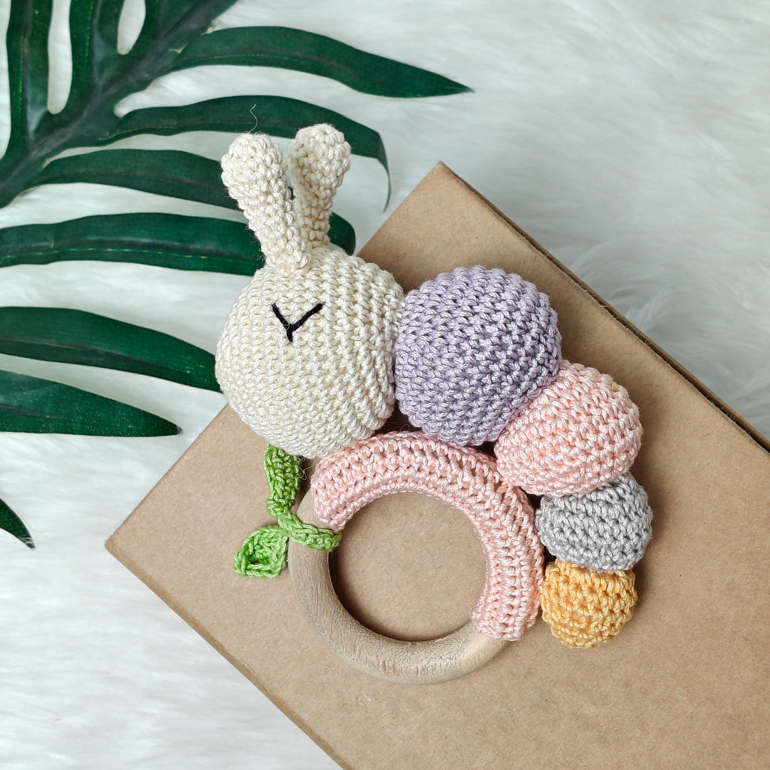 Crochet Rattle - CuddleCrawl – Blossom