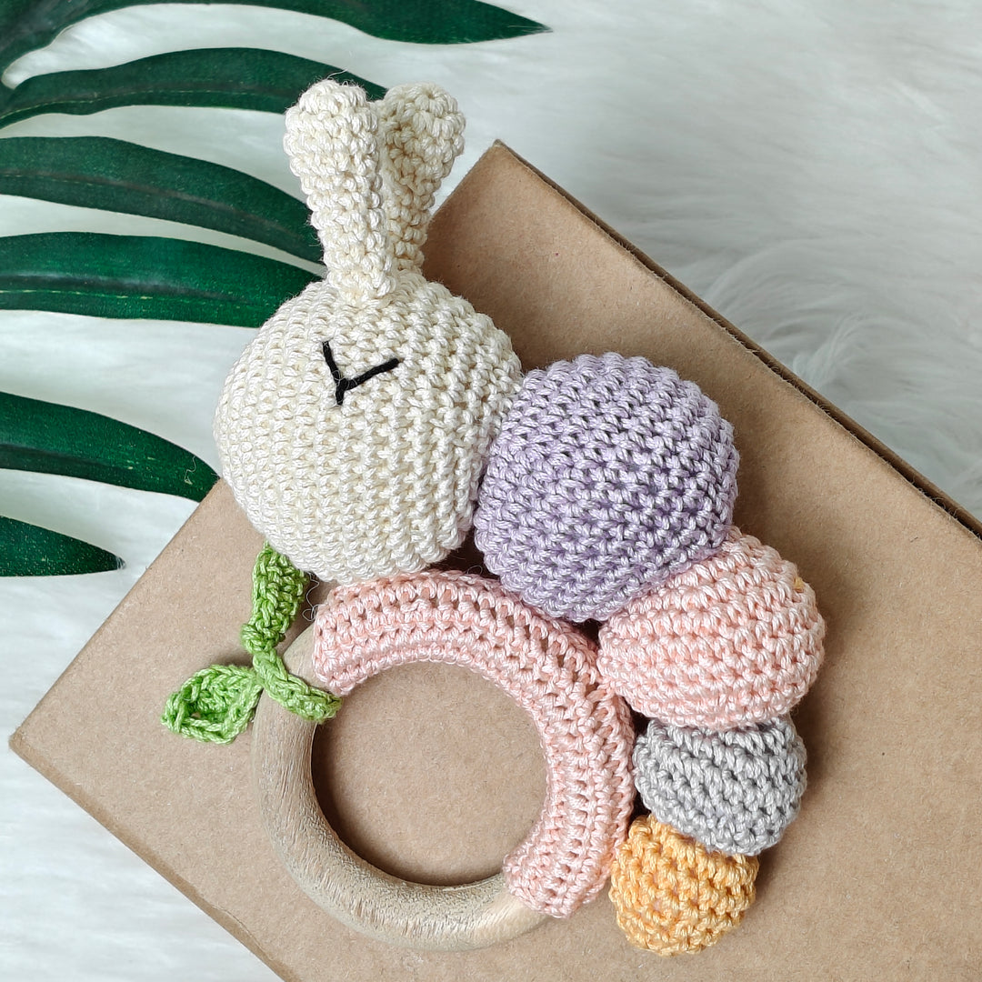 Crochet Rattle - CuddleCrawl – Blossom