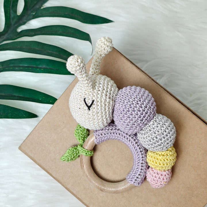 Crochet Rattle - CuddleCrawl – Lilac