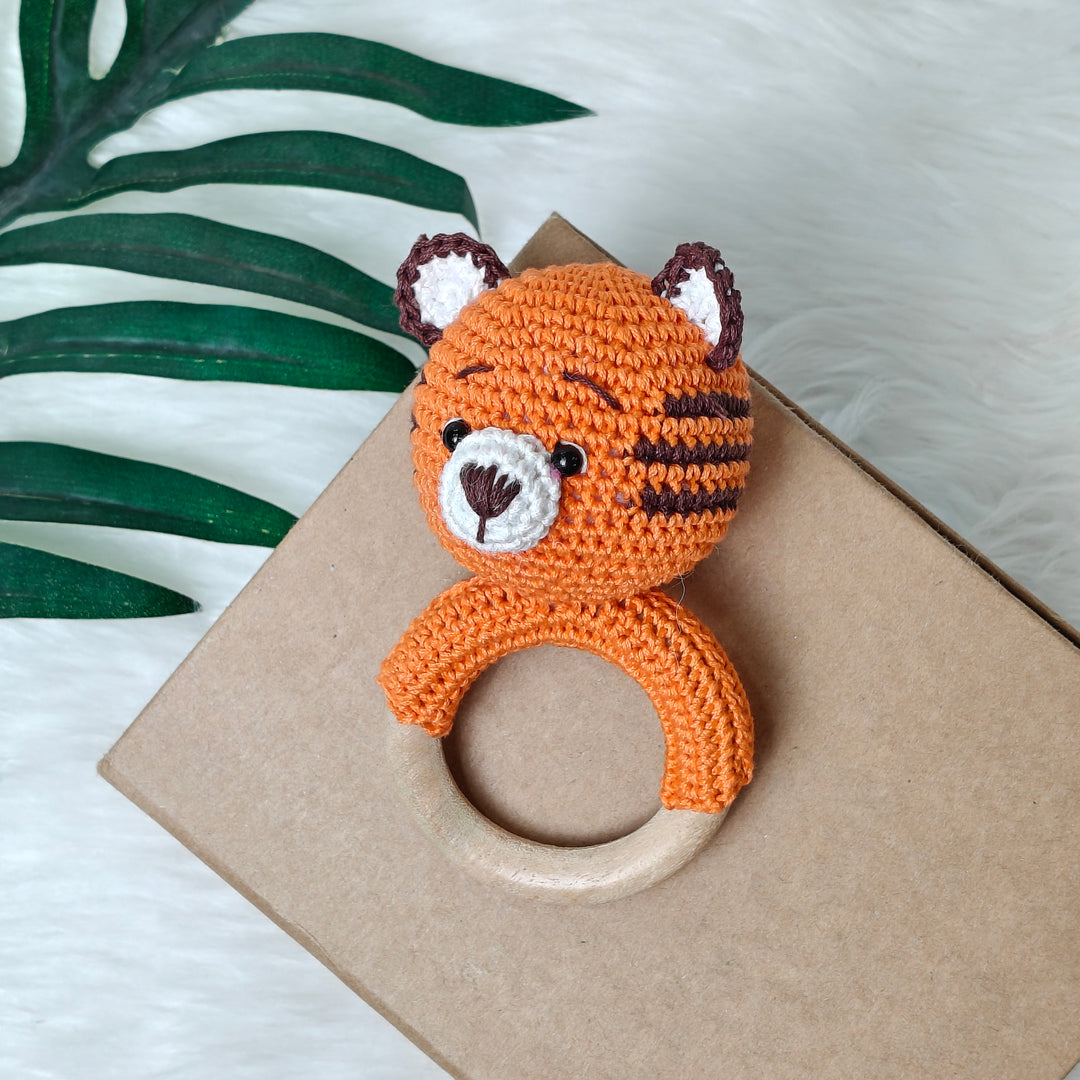 Crochet Rattle - Tiggeroo