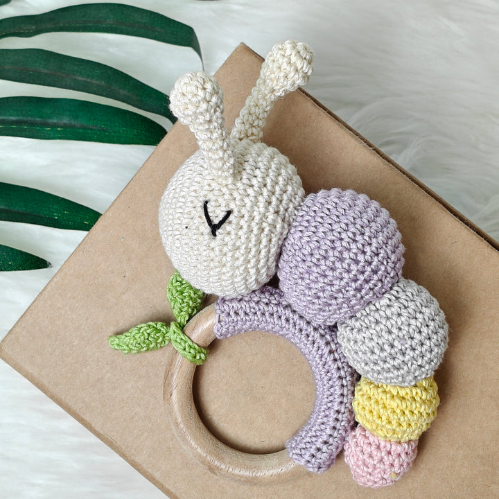 Crochet Rattle - CuddleCrawl – Lilac