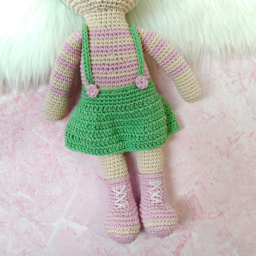 Crochet Toy- Bunny Bliss (Aqua-Pink)