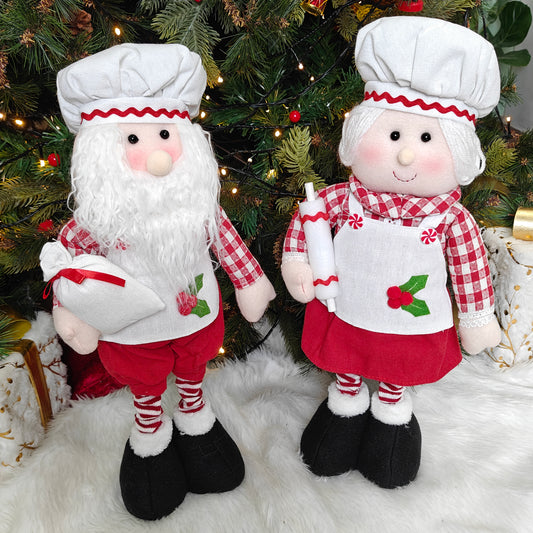 Santa & Mrs Claus The Baker Duo – Extendable Legs