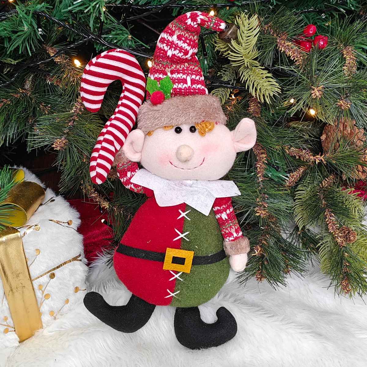 15" Candy Cane Elf