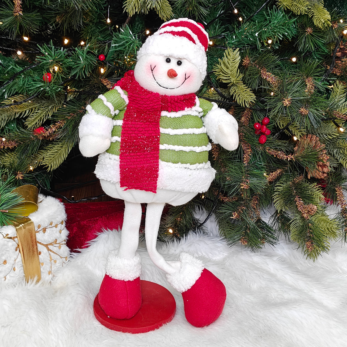 17 " Merry Stripe Snowman