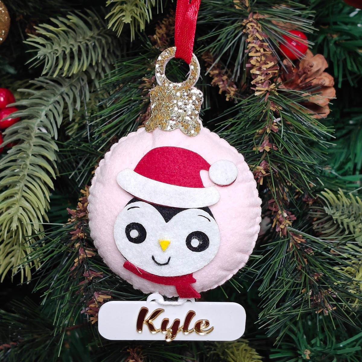 Frosty Penguin Felt Ornament