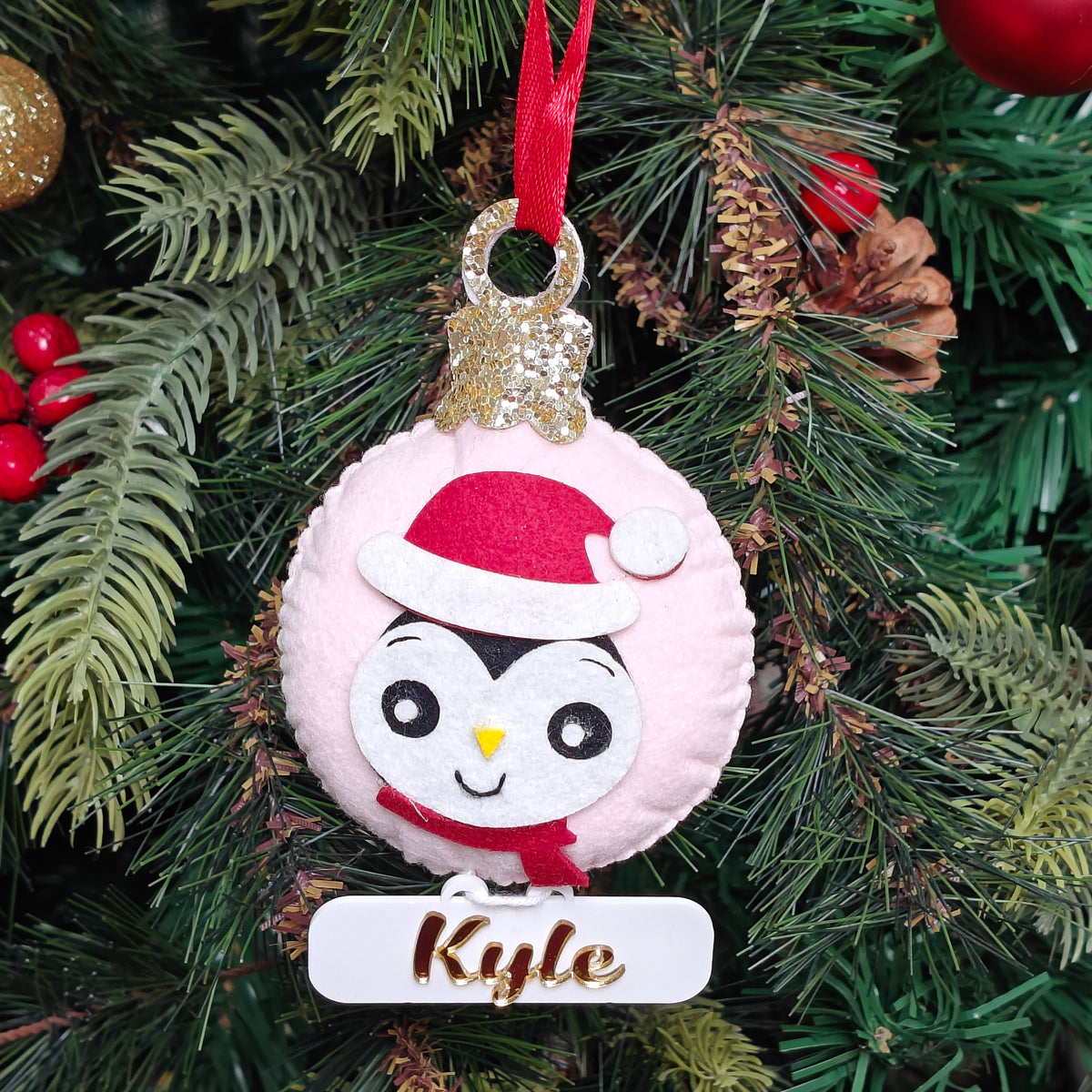 Frosty Penguin Felt Ornament