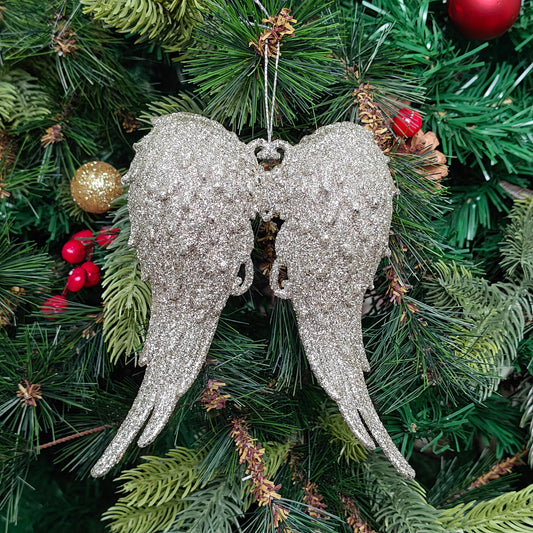 Celestial Wings Glitter Ornament