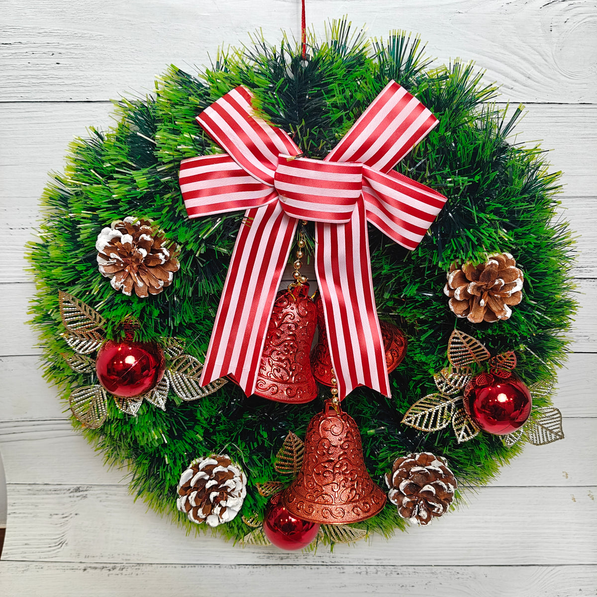 15" Candy Bell Wreath