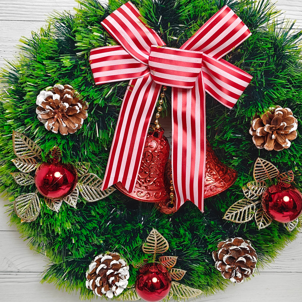 15" Candy Bell Wreath