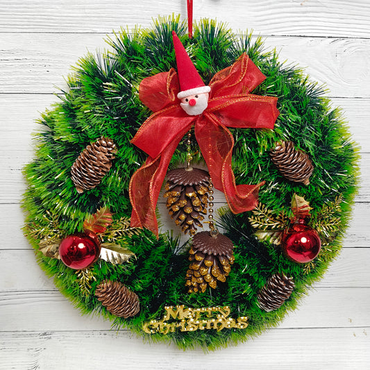 15" Crimson Charm Wreath