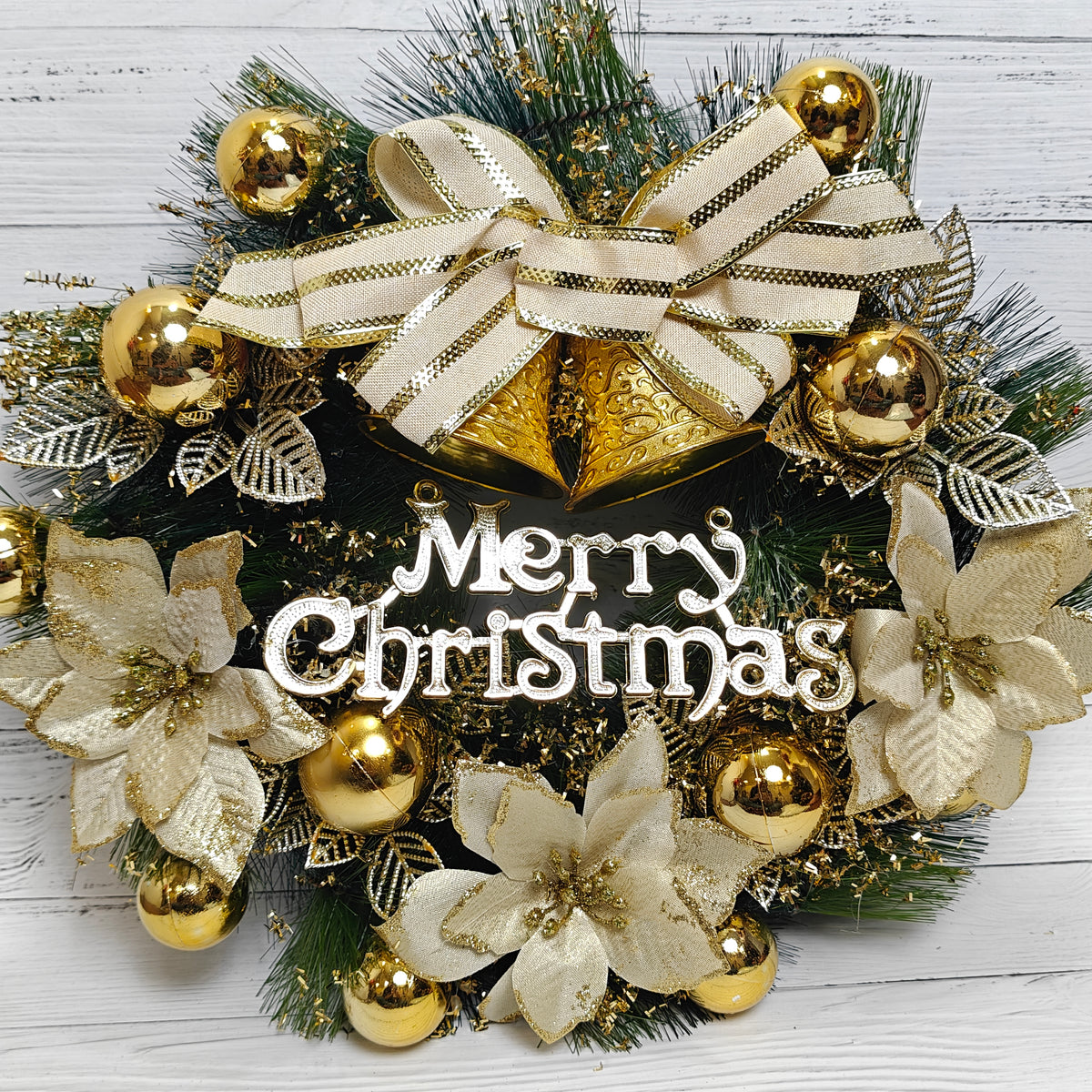 15" Golden Grace Wreath