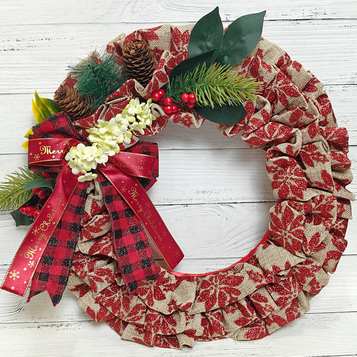 15" Holiday Heritage Wreath