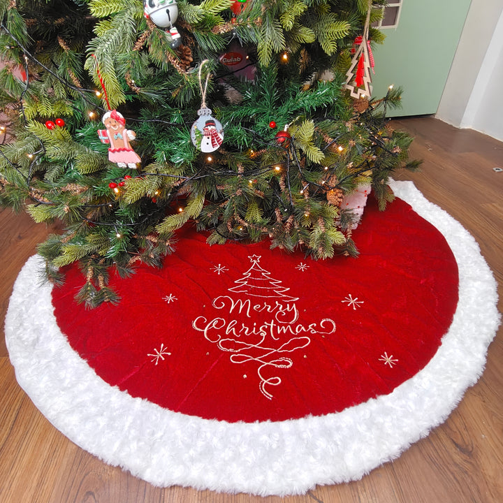48" Tree Skirt - Classic Merry Velvet