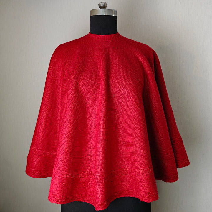 Babble Wrap 50" Tree Skirt-to-Cape  - Crochet Crimson Circle