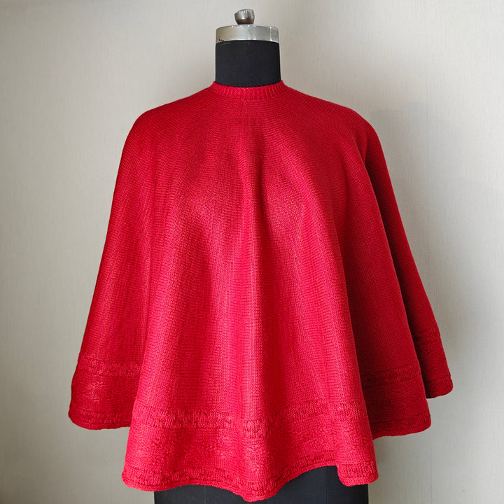 Babble Wrap 50" Tree Skirt-to-Cape  - Crochet Crimson Circle