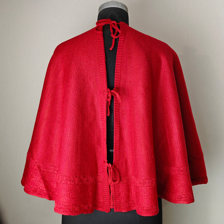 Babble Wrap 50" Tree Skirt-to-Cape  - Crochet Crimson Circle