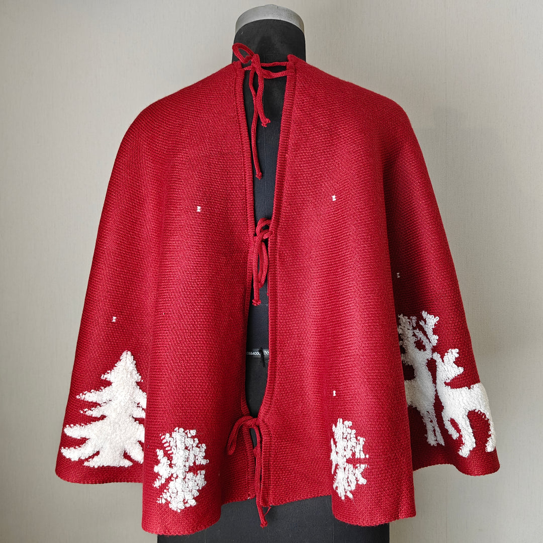 Babble Wrap 50" Tree Skirt-to-Cape - Snowflake Swirl