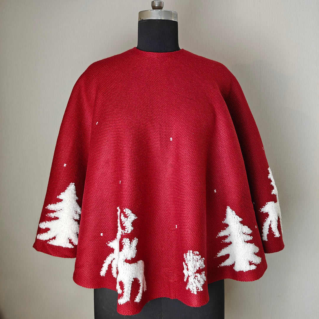 Babble Wrap 50" Tree Skirt-to-Cape - Snowflake Swirl