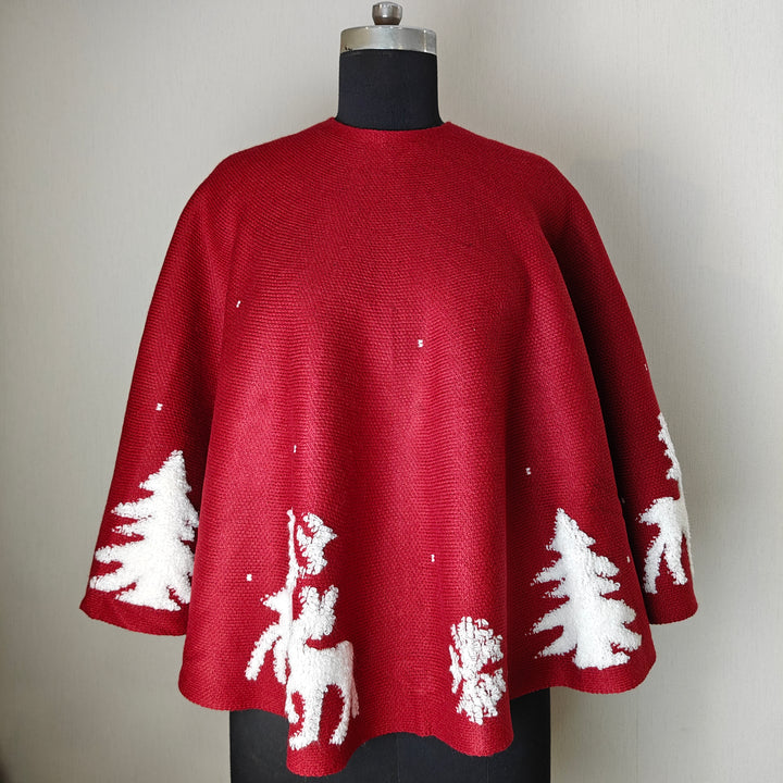 Babble Wrap 50" Tree Skirt-to-Cape - Snowflake Swirl