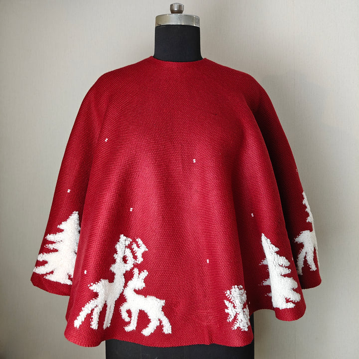 Babble Wrap 50" Tree Skirt-to-Cape - Snowflake Swirl