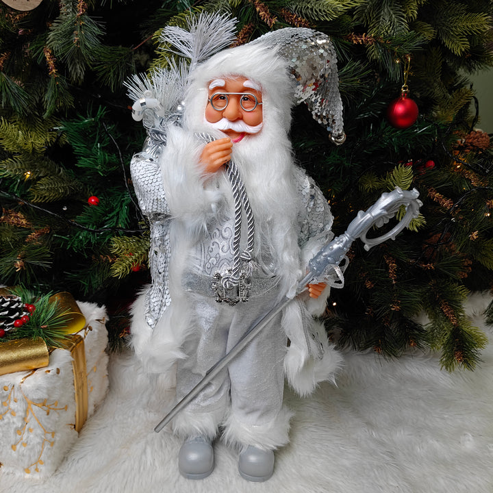 Silver Frost Santa