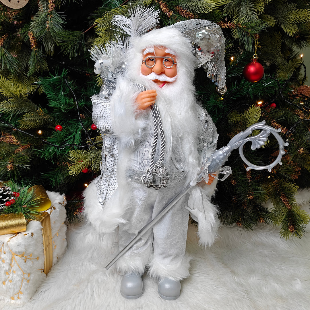Silver Frost Santa