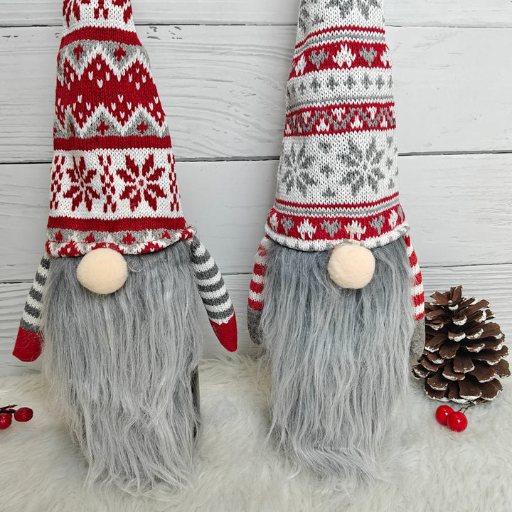 Nordic Knit Gnome Wine Bottle Covers - Set of 2