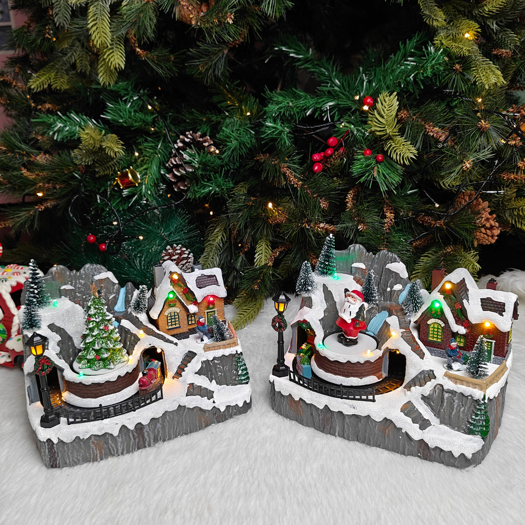 Light-Up Nativity Village - Set of 2