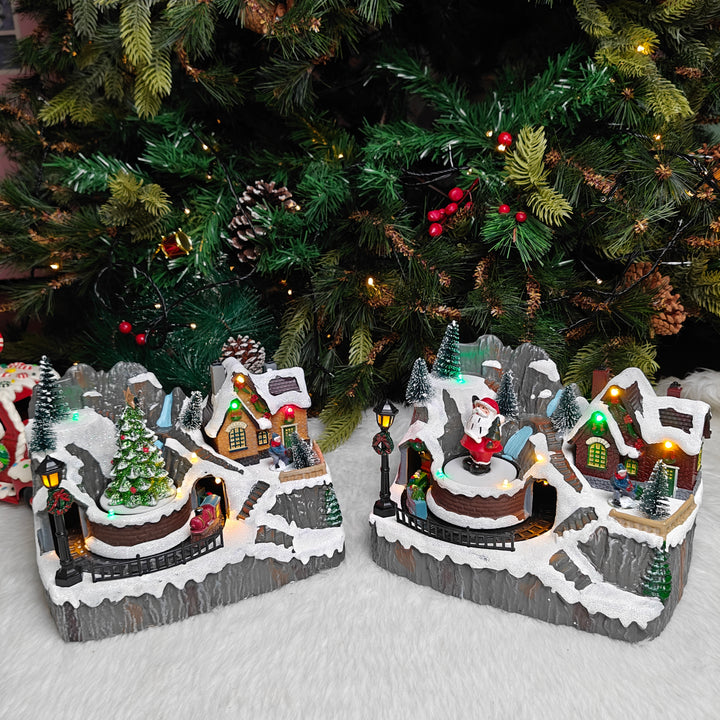 Light-Up Nativity Village - Set of 2