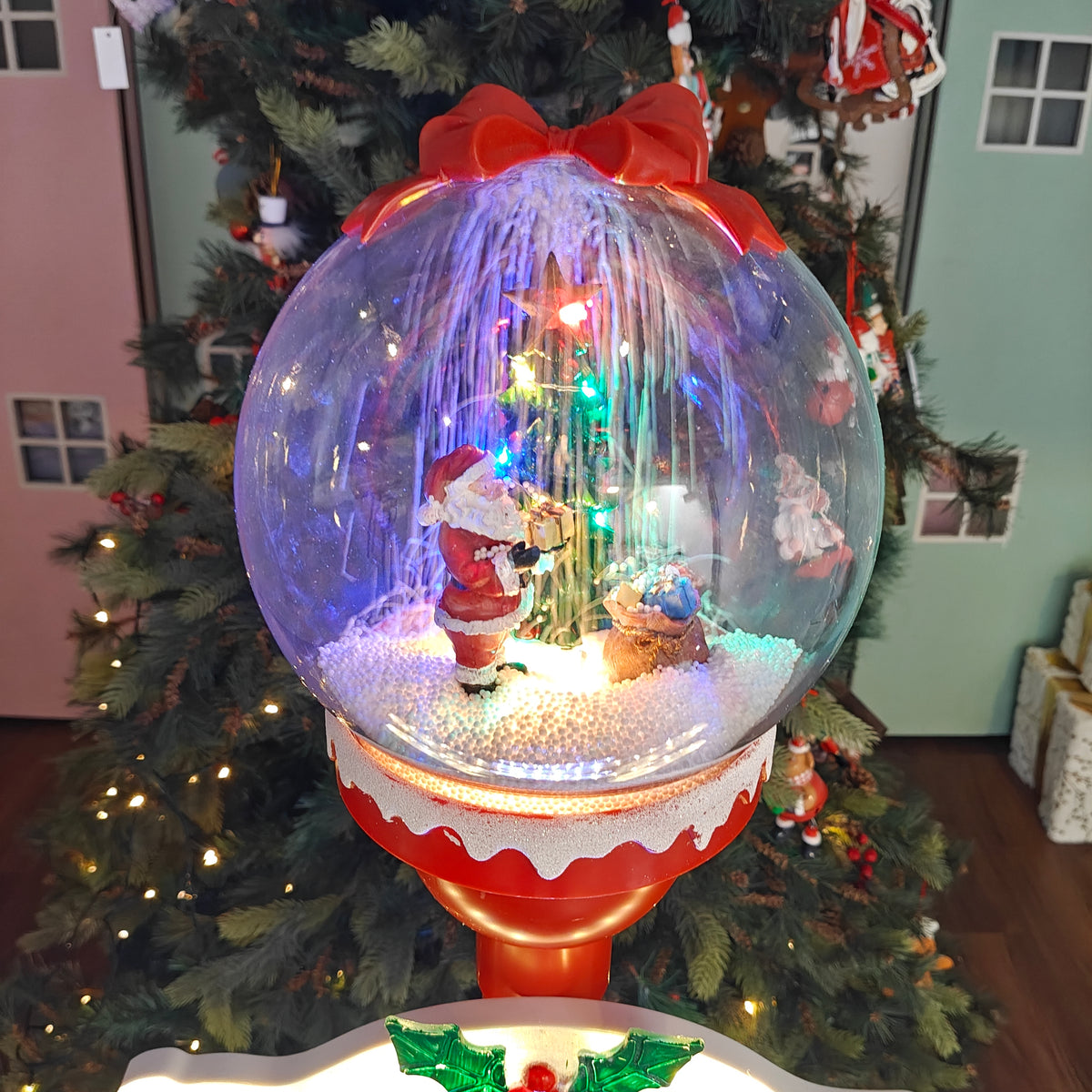 3.75 ft Light-Up North Pole Signpost