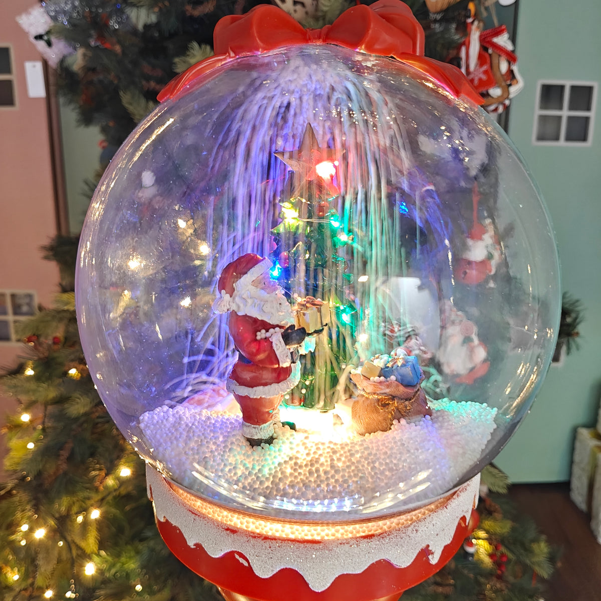 3.75 ft Light-Up North Pole Signpost
