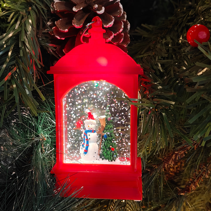 Light-Up Snowman Lantern Ornament