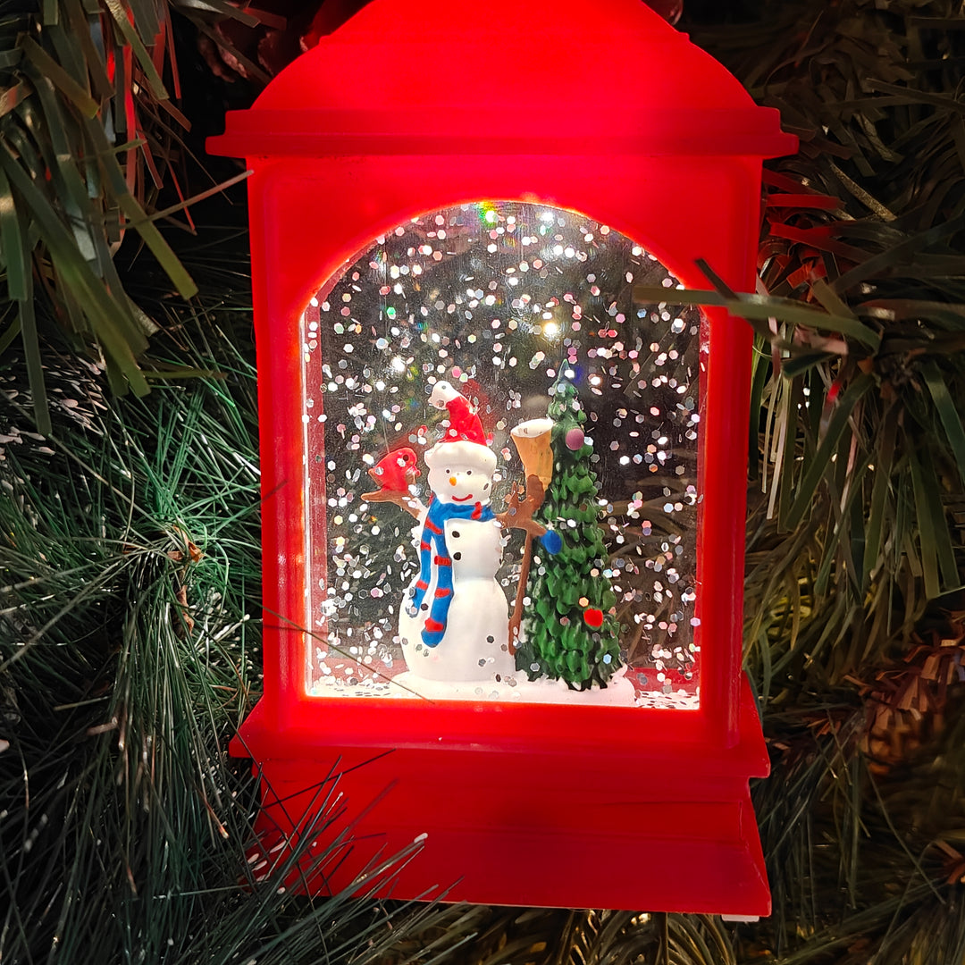 Light-Up Snowman Lantern Ornament