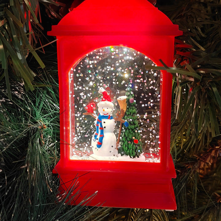 Light-Up Snowman Lantern Ornament