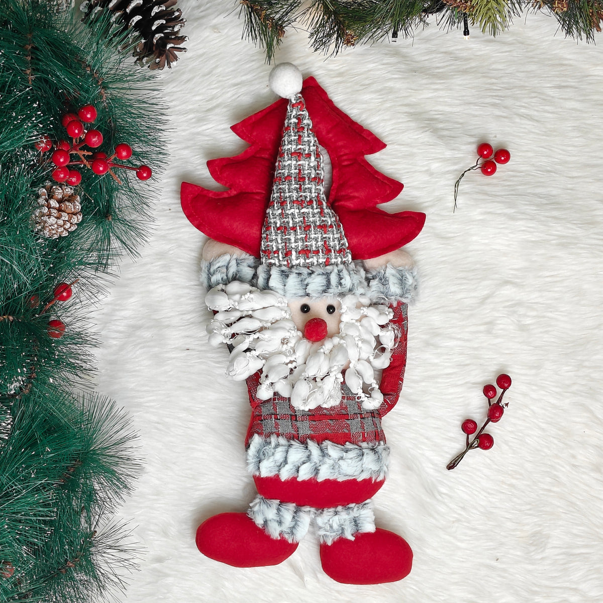 Twinkle Tree Santa Door Hanging