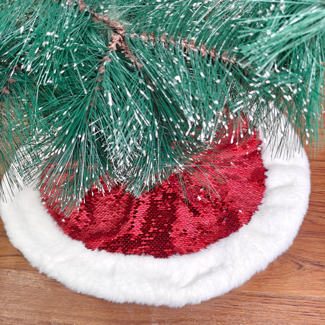 Mini Sequin Tree Skirt for a 3 ft tree