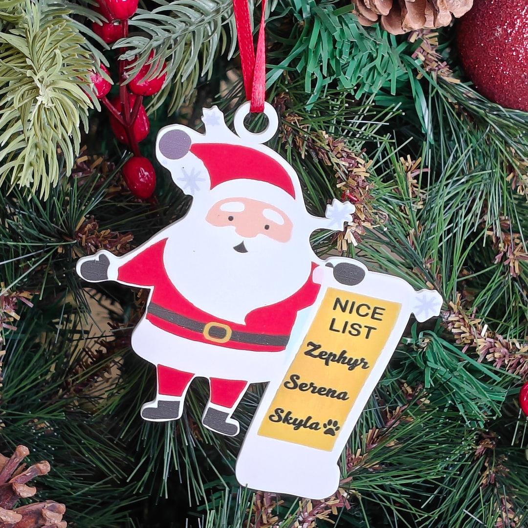 Santa’s Nice List Ornament
