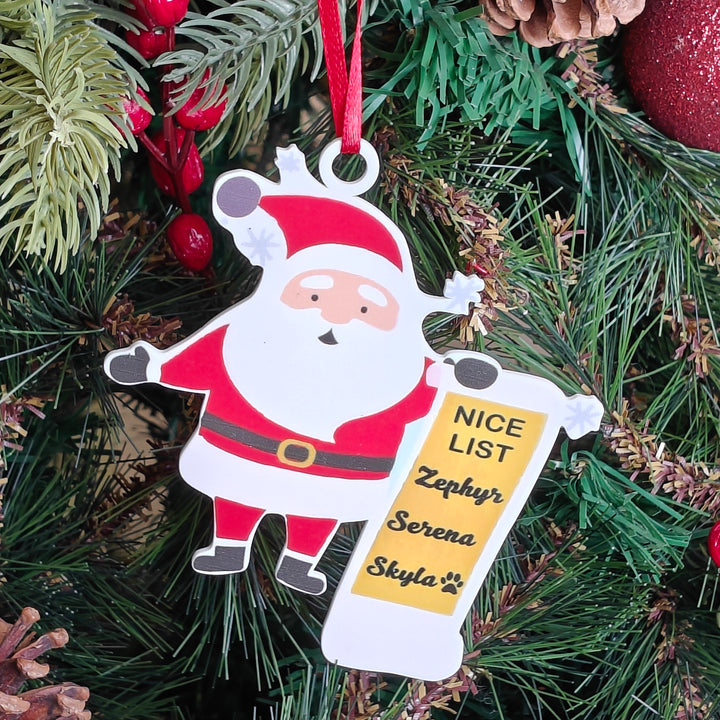 Santa’s Nice List Ornament
