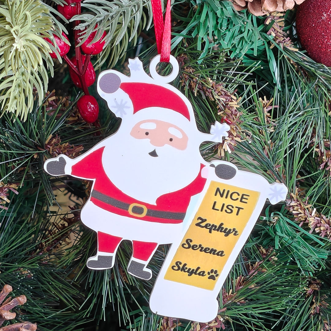 Santa’s Nice List Ornament