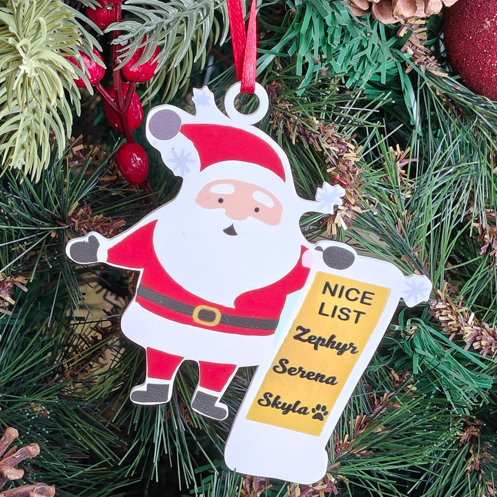 Santa’s Nice List Ornament